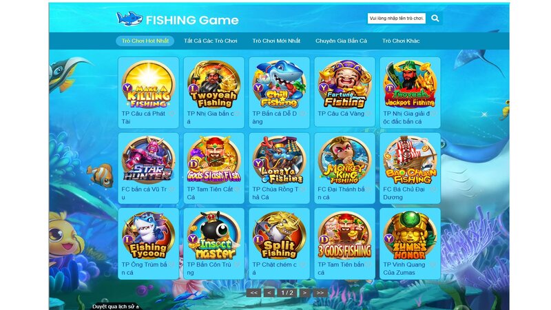 Các game bắn cá SHBET đa dạng