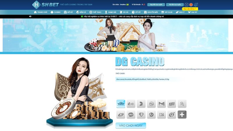 Sảnh SHBET Casino đẳng cấp quốc tế